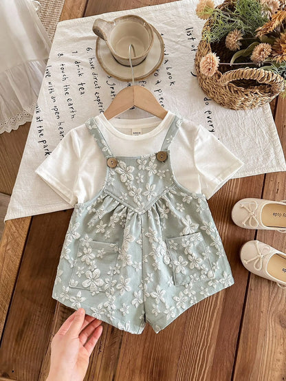 Sage Green Floral Jumpsuit