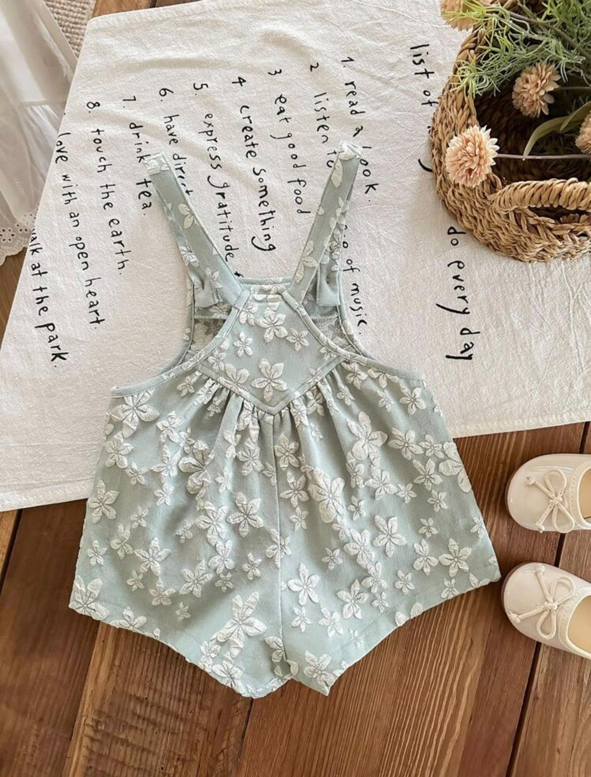 Sage Green Floral Jumpsuit