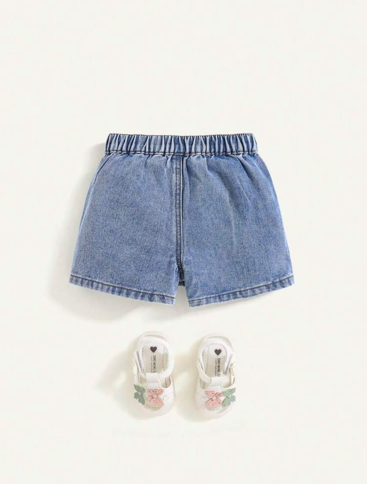Blue Denim Wrap Skort