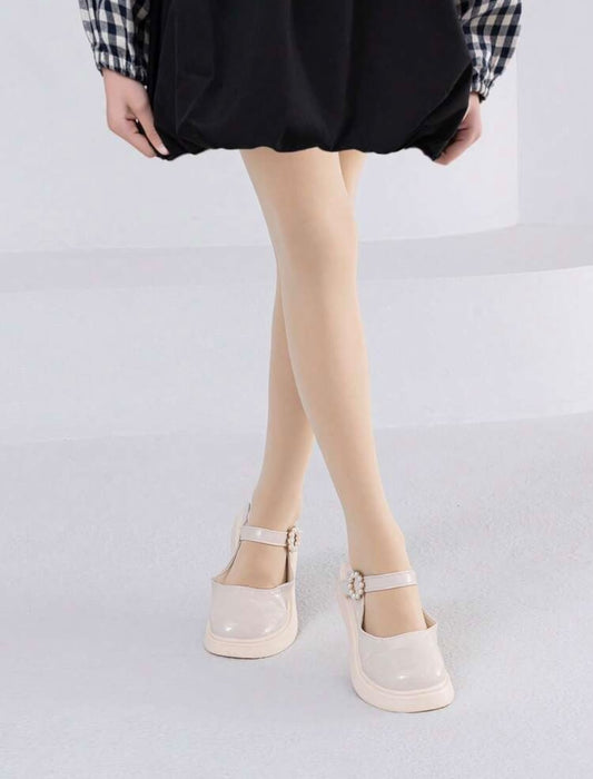 Beige Basic Tights