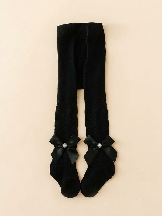 Black Bow Tights